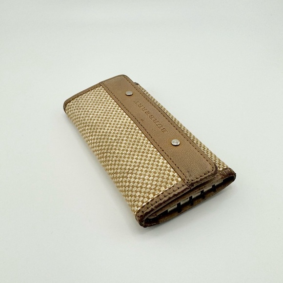 Burberry Woven Key Holder Tan Leather Accents with Silver Hardware - Picture 9 of 13